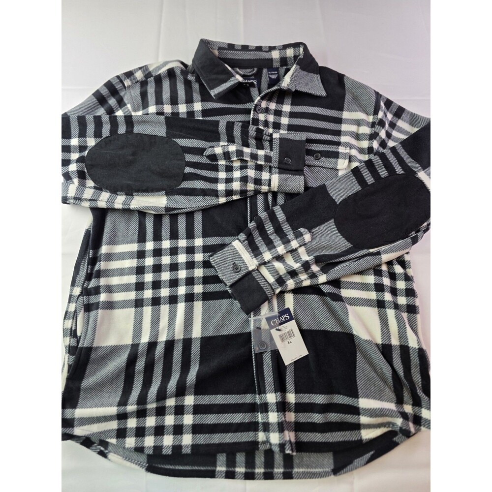NWT Chaps Men's XL Plaid Flannel Long Sleeve Button Up Shirt